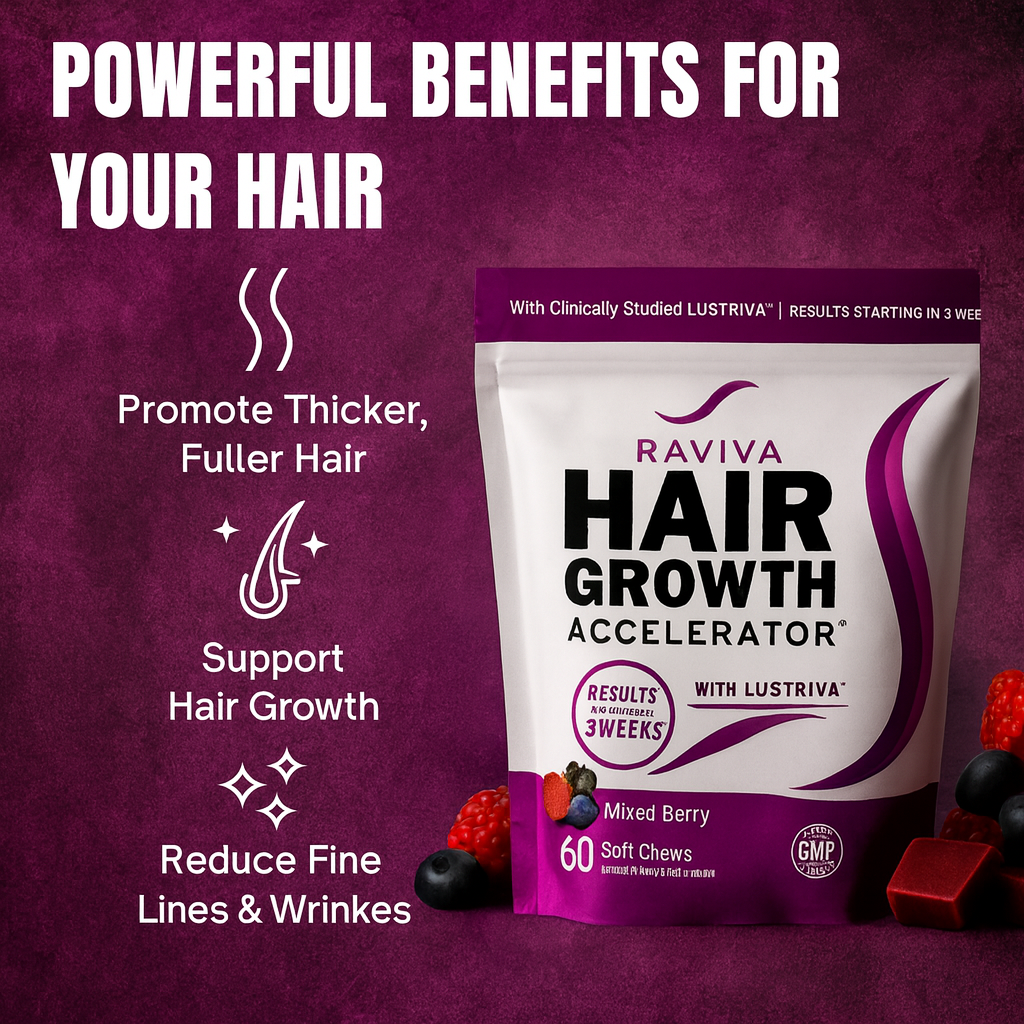 Lustriva® Hair Growth Chews – Mixed Berry